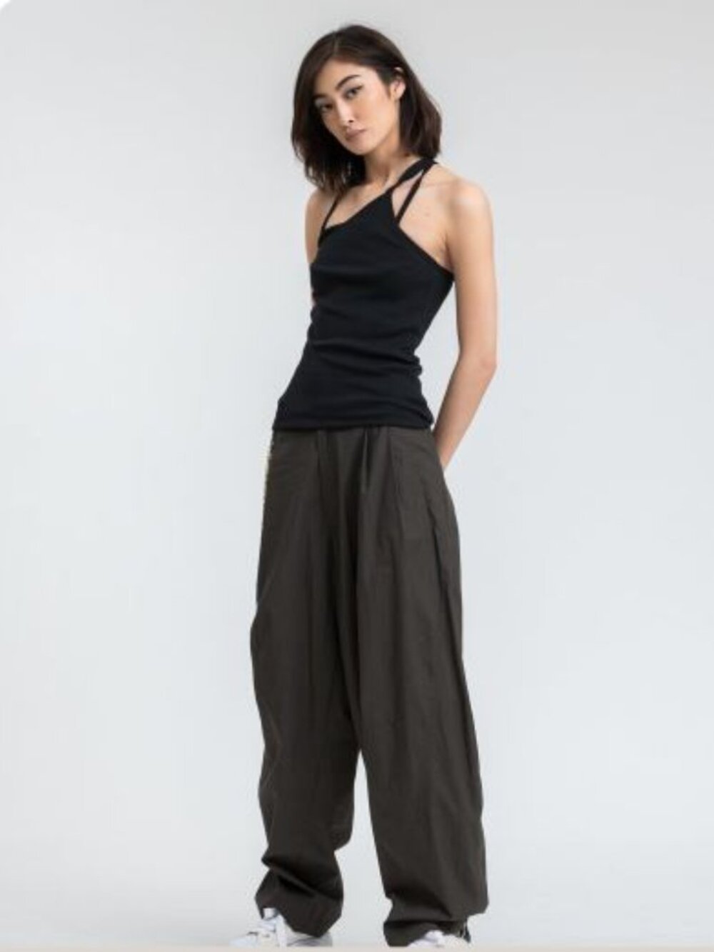 Helmut Lang Asymmetrical Rib Slip TP Size XS